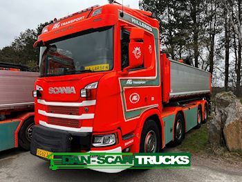 Scania R500 inkl. pendel hejs kasse aftagelig kran 33 tons, Hejs/kran
