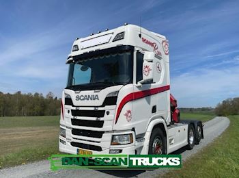 Scania R500 med ny demo kran, Kran