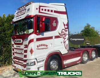 Scania S580 6x2 3150mm Compressor plysset, Trækker