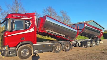Scania R650 6x4 inkl. tippelad og kærre 2022 Trækker