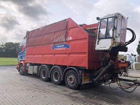 Scania R580  aft.  kran inkl PHV Tip/kran