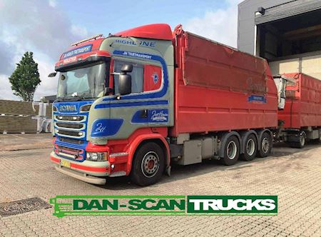 Scania R580  aft.  kran inkl PHV Tip/kran
