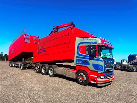 Scania R580  aft.  kran inkl PHV Tip/kran