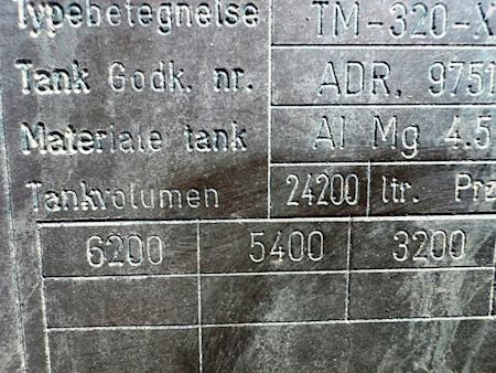 Scania P380 8x2*6 ADR/FL 24200L Tankopbygning