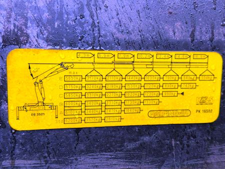 Magirus U400 4x4 16 tons kran 231hp Kran