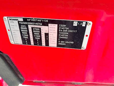 Scania S580 6x2 2950mm Trækker