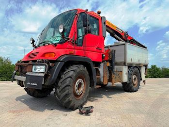 Magirus U400 4x4 16 tons kran 231hp, Kran