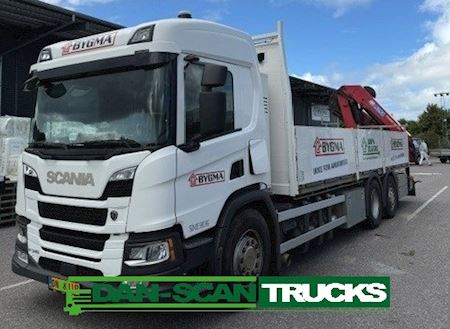 Scania P340 GAS med 2820 kran Kran