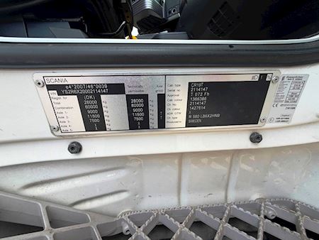 Scania R580 6x2 4500mm Chassis