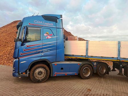 Volvo FH500 inkl. trailer og Aft. kran Trækker